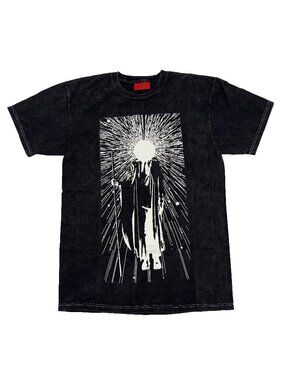 Signed Madeon Dischead Acid Wash Black Tee Tshirt Shirt
